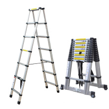 double or single sided telescopic ladder aluminium